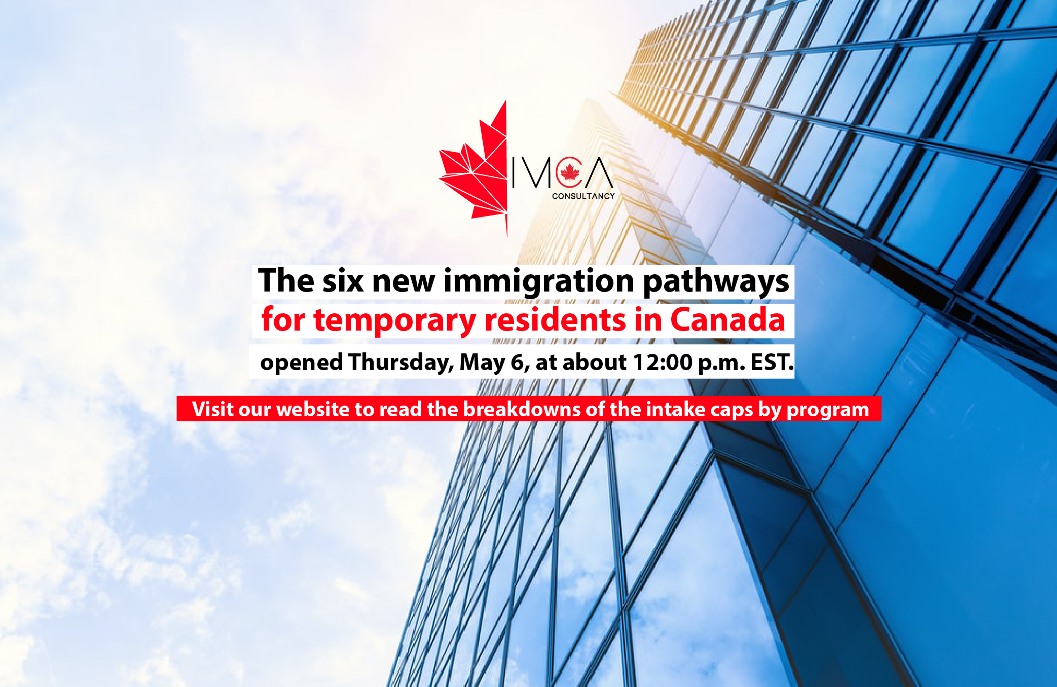 The Six New Immigration Pathways For Temporary Residents In Canada Imca Consultancy 1759